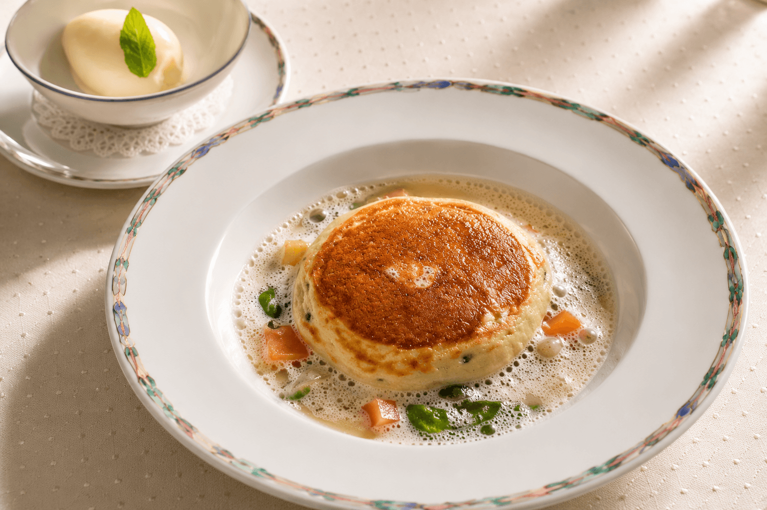 Gratin pêche de vigne