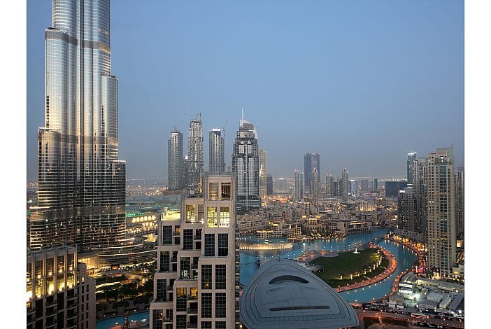 Startling views of dancing fountain, Burj Khalifa, Opera in The Lofts DownTown — luxury villa photo 17