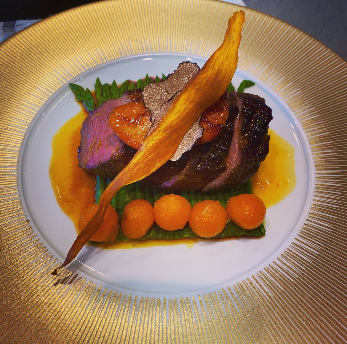 Roasted magret de canard