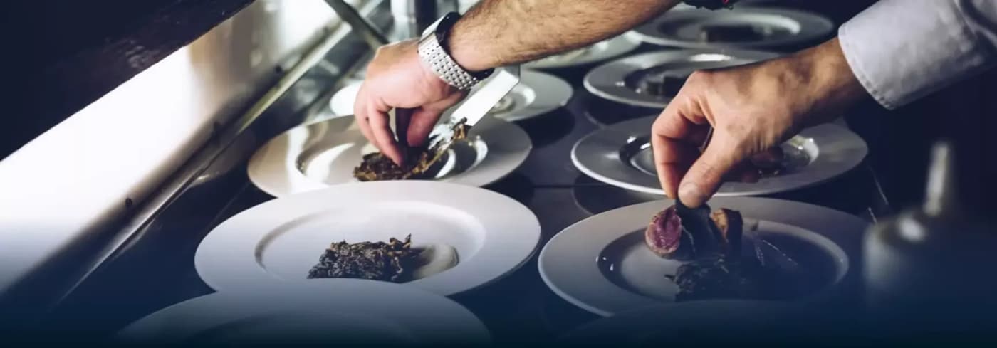 Private chefs preparing a luxury villa dining experience